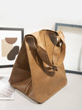 Women's Soft Leather Large Capacity Shoulder Tote Bag: Green