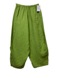 8414 LINEN PANTS WITH POCKETS, OVERSIZED FIT, BEST SELLER: VIEUX ROSE