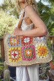 Crochet Bag: NATURAL MULTI / OS