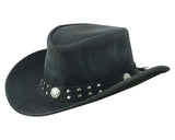 Arizona Leather Hats for Men & Women Cowboy western style: Redish / M