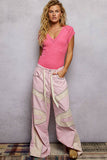 Vintage Wash V Neck Cotton Slim Fit Tee Top: IVORY / L