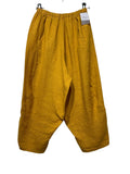 8414 LINEN PANTS WITH POCKETS, OVERSIZED FIT, BEST SELLER: ROUILLE