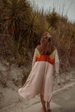 Sun Ray Cardigan, Cotton Earthy Hippie Boho Style Duster: Earthy / XL