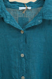 Short Dresses in 100% Linen REF. 197: Senape / Unique