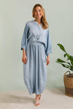 100% Linen Trousers REF. 9530: Navy