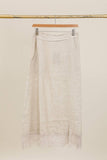 Linen Skirt REF. 80126: Wasabi