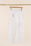 100% Linen Trousers REF. 9530: White