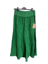 100% linen trousers REF.30235: Light Grey / Unique