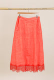 Linen Skirt REF. 80126: Wasabi