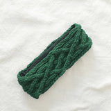 PESHA Cable Knit Wool Lined Earwarmer Headband: Light Grey