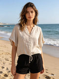 Linen shirt REF. 7359: Blanc