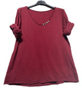 69461 BASIC COTTON TSHIRT: Beige