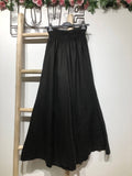 Flared linen trousers 66031 100%LINEN: Moutarde