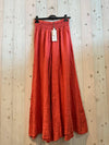 REF 30201 WIDE LEG LINEN PANTS 100%: CAMEL
