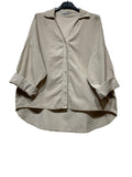 48902 FINE-WALE CORDUROY SHIRT: KAKI