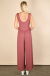 NP70810-Casual Ribbed Knit Sleeveless Jumpsuit: BLACK / S-M-L/2-2-2