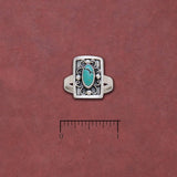 Turquoise Ring w/ Swirls: #6