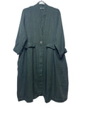 LINEN JACKET 1142: VERT FONCE