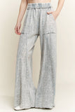 MineralWash Eyelet Flare pants HP5861.: Silver Grey / S-M-L / 2-2-2