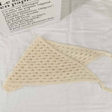 Cherry Strawberry Floral checkered Crochet Bandana -56colors: Flower12
