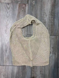 Openwork cotton bag REF.51381: Khaki