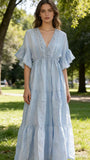 Linen dress REF. 72341: Wasabi