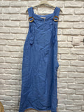 DRESS 72319 100% LINEN: KAKI