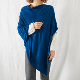 RISI Luxury Merino Cowl Poncho: Burnt Orange