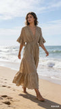 Linen dress REF. 72341: Wasabi