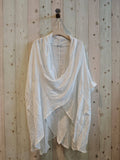 REF 83591 OVERSIZE BLOUSE 100% LINEN: CAMEL