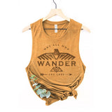WANDER ARE ROST MINERAL GRAPHIC TANK TOP: Mineral Navy / XL
