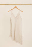 100% Linen Dress REF. 73696: Navy