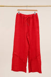 100% Linen Trousers REF. 5105: Green