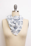 Light Printed Small Pattern Neck Scarf: Paisley