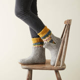 LUGA Unisex Waste Wool House Socks S/M/L: Multi Ocean Blue / UK6-8