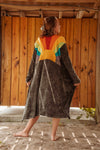 Sun Ray Cardigan, Cotton Earthy Hippie Boho Style Duster: Earthy / Large