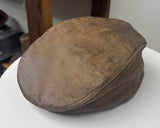 Leather  IVY cap  Newsboy Gatsby Cabbies Flat Drive Unisex: XL