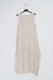 Sleeveless long dress REF. 8466: Khaki