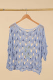 Openwork cotton knit sweater 1688 100% cotton: Beige