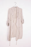 100% Linen Vest REF. 9679: Beige