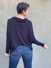 Dolman Cowl Top: Moss / O/S