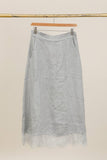 Linen Skirt REF. 80126: Taupe