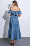 A washed lightweight denim dress - ID20581: MEDIUM INDIGO / Contemporary / M