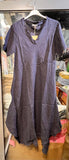100% Linen Dress REF. 3647: Duck Green
