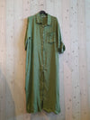 REF 8827 100% LINEN LONG T-SHIRT: BEIGE