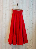 REF 80212 100% LINEN SKIRT: SOFT BLUE