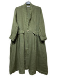 1142 SPRING SUMMER CLOTHING LINEN JACKET: CAMEL