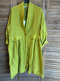 Jacket 62411 100% linen made in Italy: Rouille