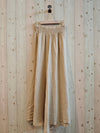 REF 30201 WIDE LEG LINEN PANTS 100%: CAMEL