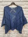 1962 Cotton Knit Sweater: Persimmon